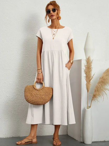 Gabrielle | Flowing Elegant Midi Dress