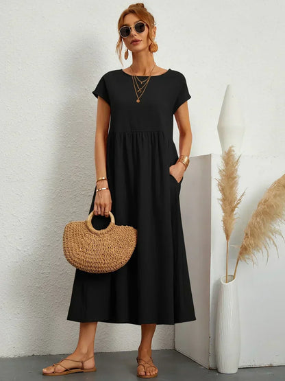 Gabrielle | Flowing Elegant Midi Dress