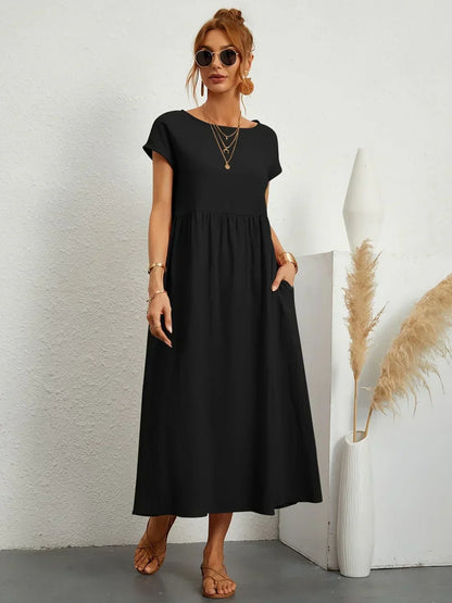 Gabrielle™ | Timeless Elegance Flowing Midi Dress