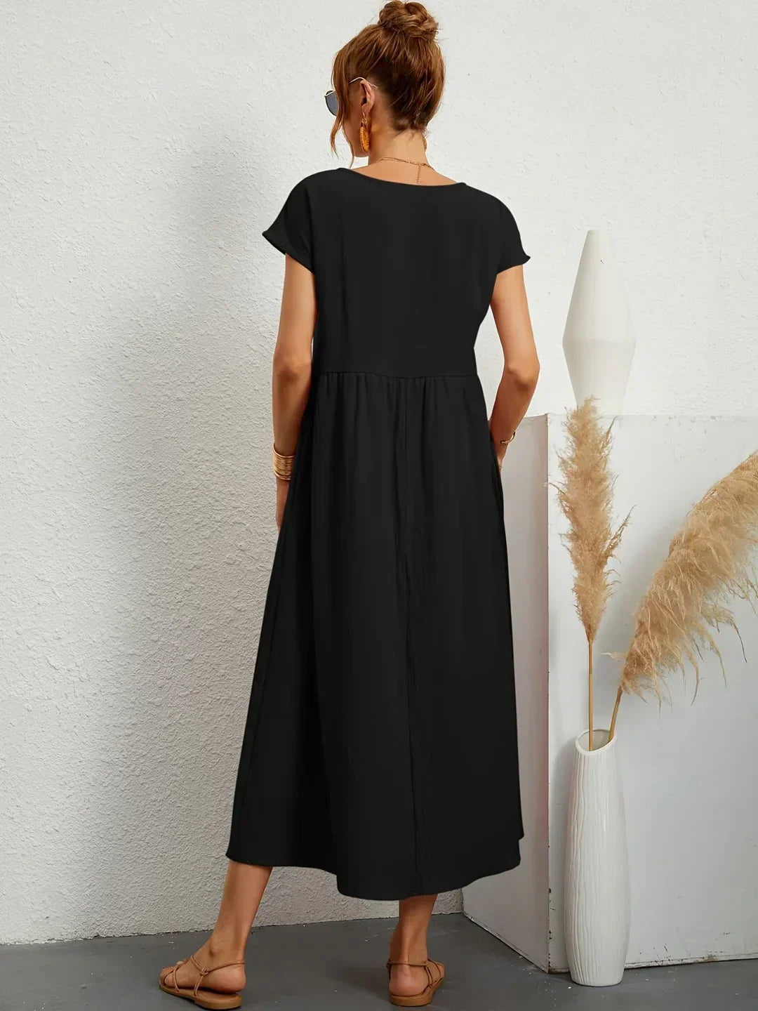 Gabrielle™ | Timeless Elegance Flowing Midi Dress
