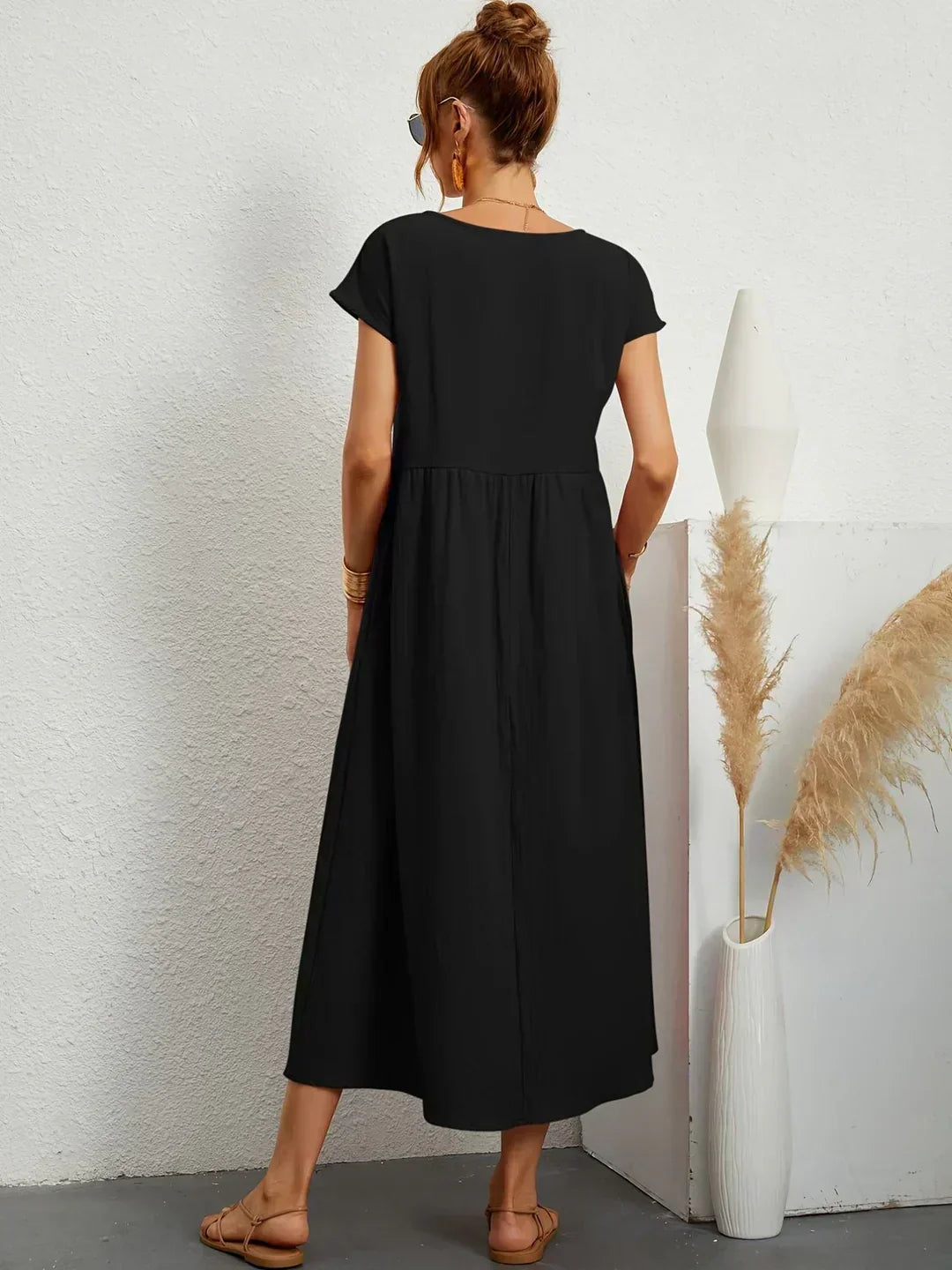 Gabrielle | Flowing Elegant Midi Dress