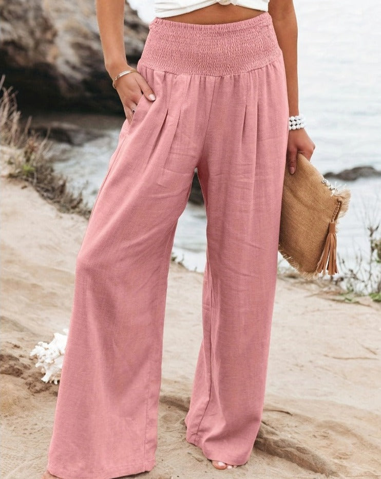 Krista | High Waist Cotton Pants