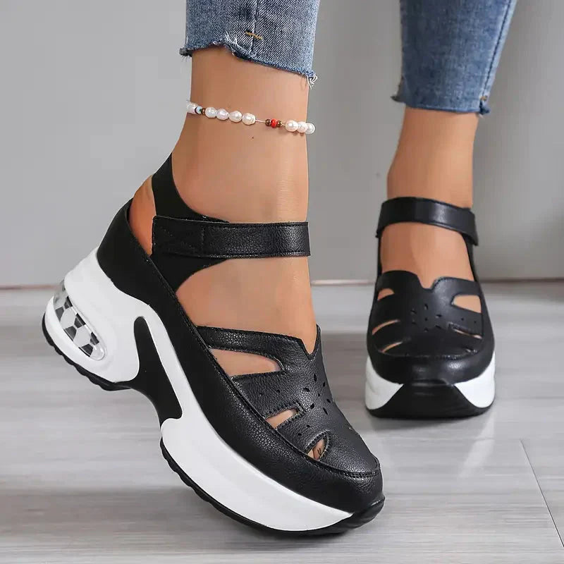 ADELINA | Cut-Out Platform Sandals