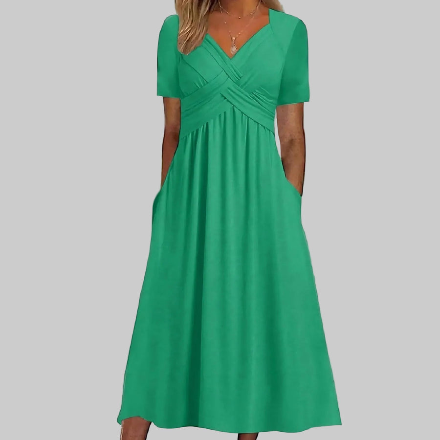 Isadora | Elegant Midi Dress - women's dress