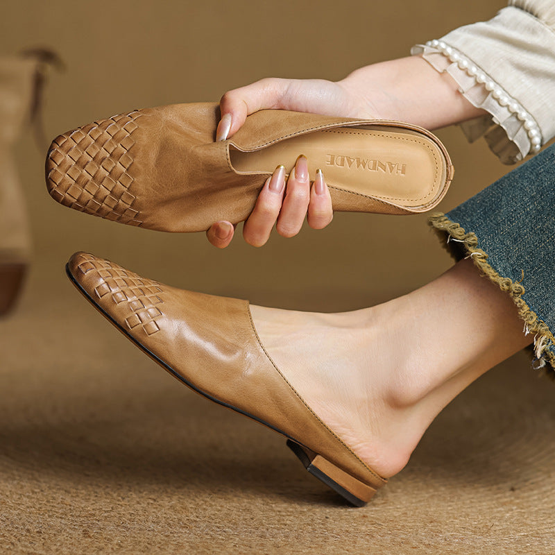 Helma | Woven Comfort Mules