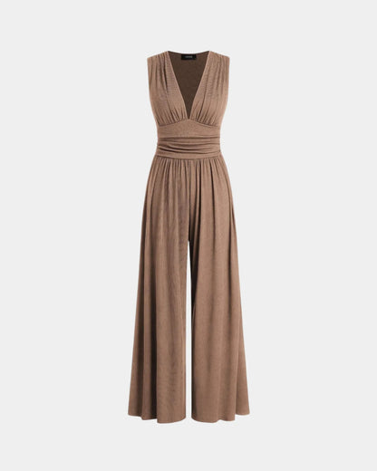 Sultana | Sleeveless Wide-Leg Jumpsuit