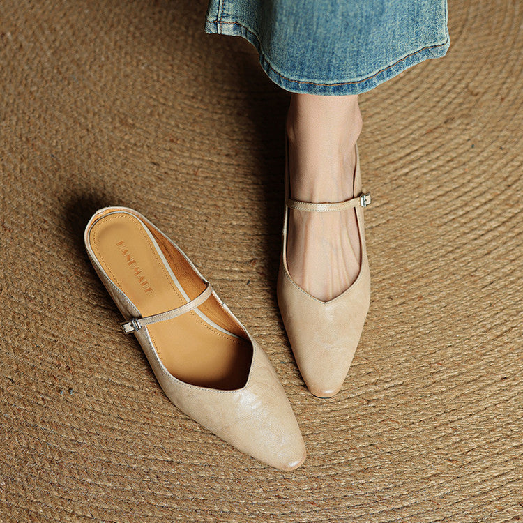Renata | Genuine Leather Mules