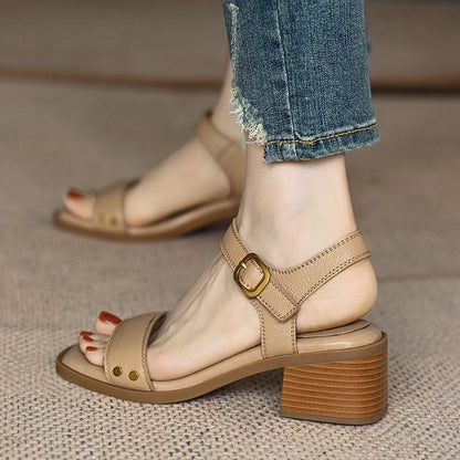 Aurelia | Low-Heel Elegant Comfort Sandals