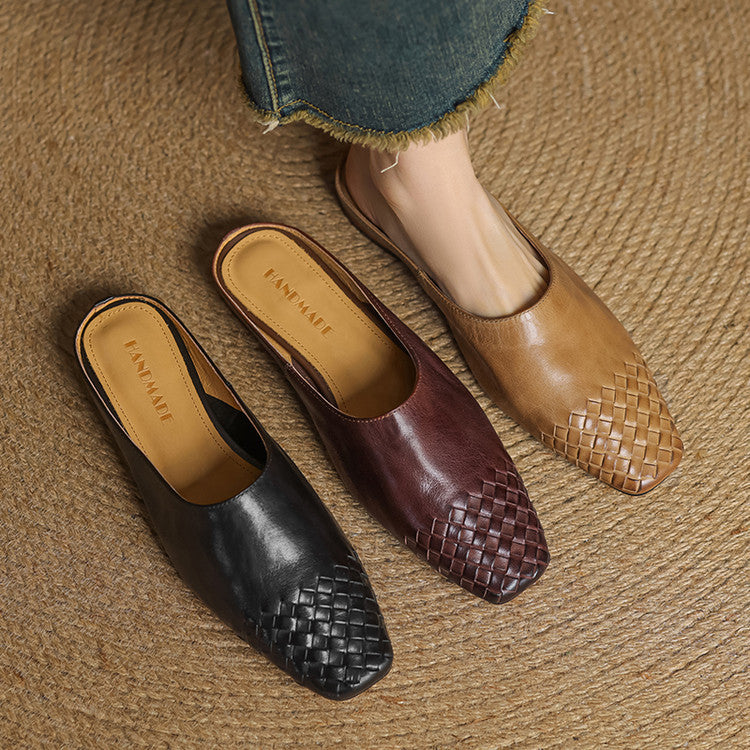 Helma | Woven Comfort Mules