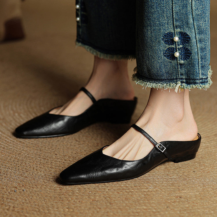 Renata | Genuine Leather Mules