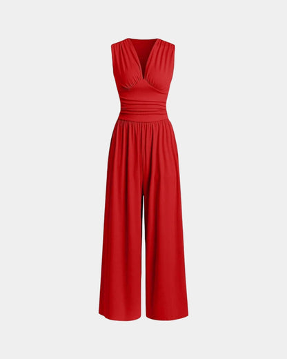 Sultana | Sleeveless Wide-Leg Jumpsuit