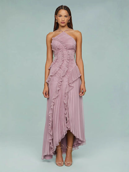 Liyana | Spiral Ruffle Dress