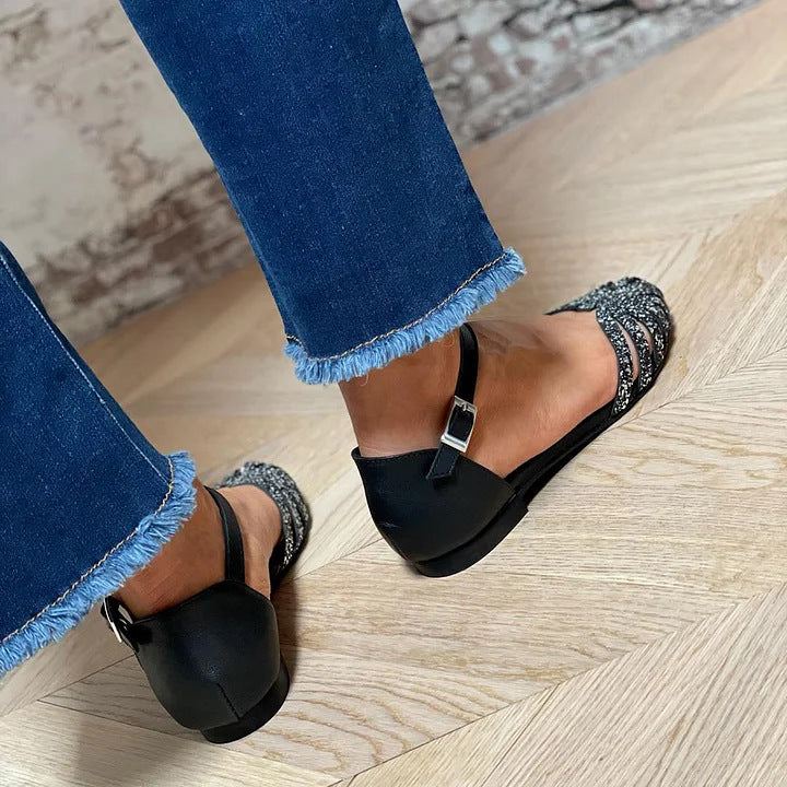 Luce | Crystal-Embellished Flats