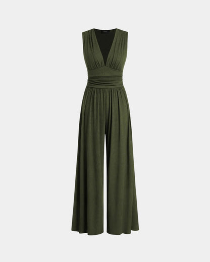 Sultana | Sleeveless Wide-Leg Jumpsuit