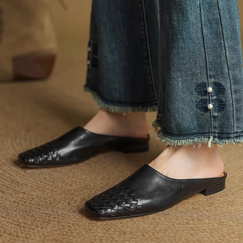 Helma | Woven Comfort Mules