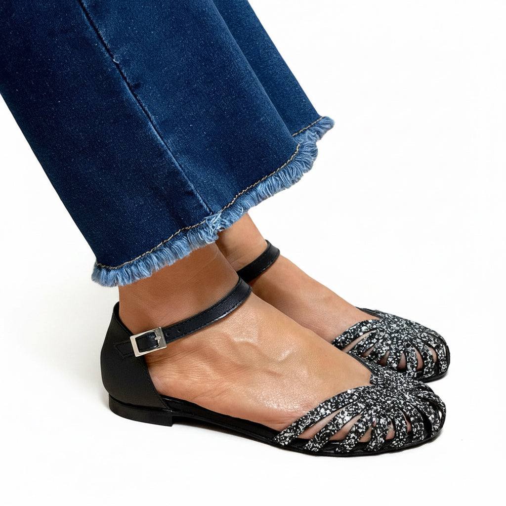 Luce | Crystal-Embellished Flats