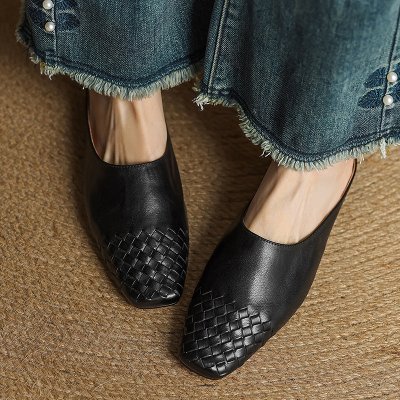 Helma | Woven Comfort Mules