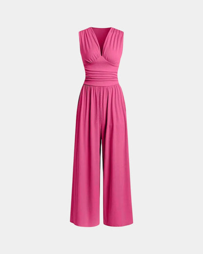 Sultana | Sleeveless Wide-Leg Jumpsuit
