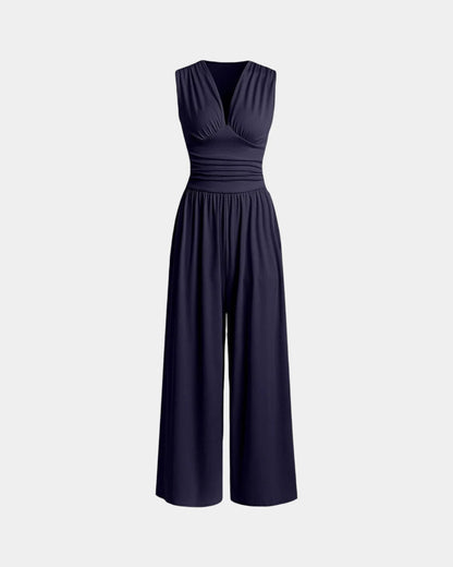 Sultana | Sleeveless Wide-Leg Jumpsuit