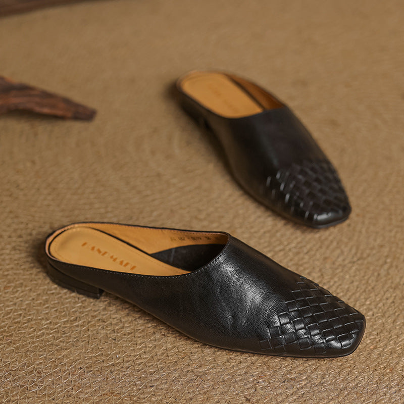 Helma | Woven Comfort Mules
