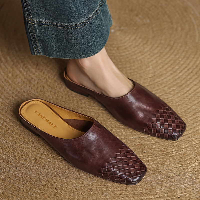 Helma | Woven Comfort Mules