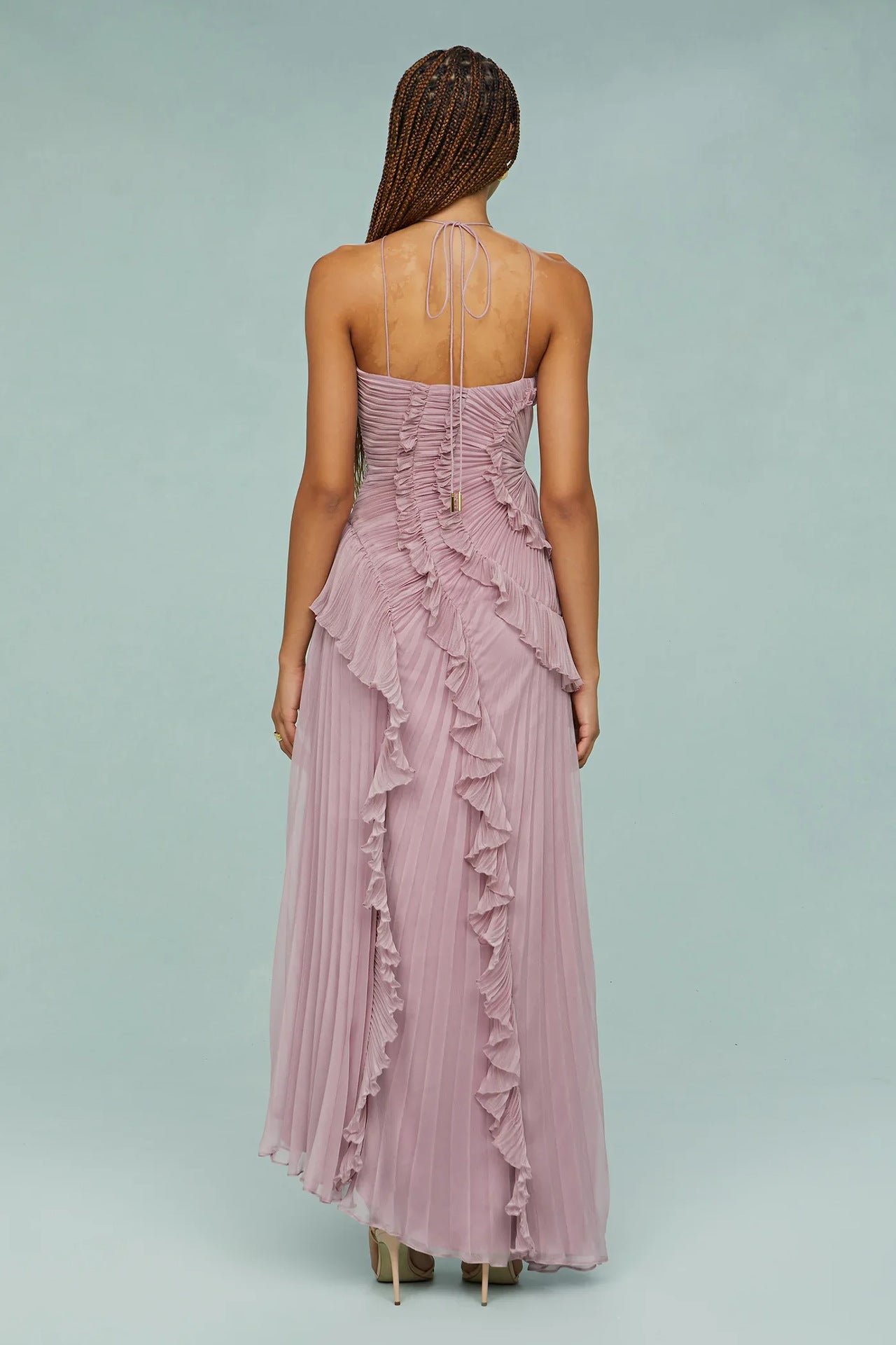 Liyana | Spiral Ruffle Dress