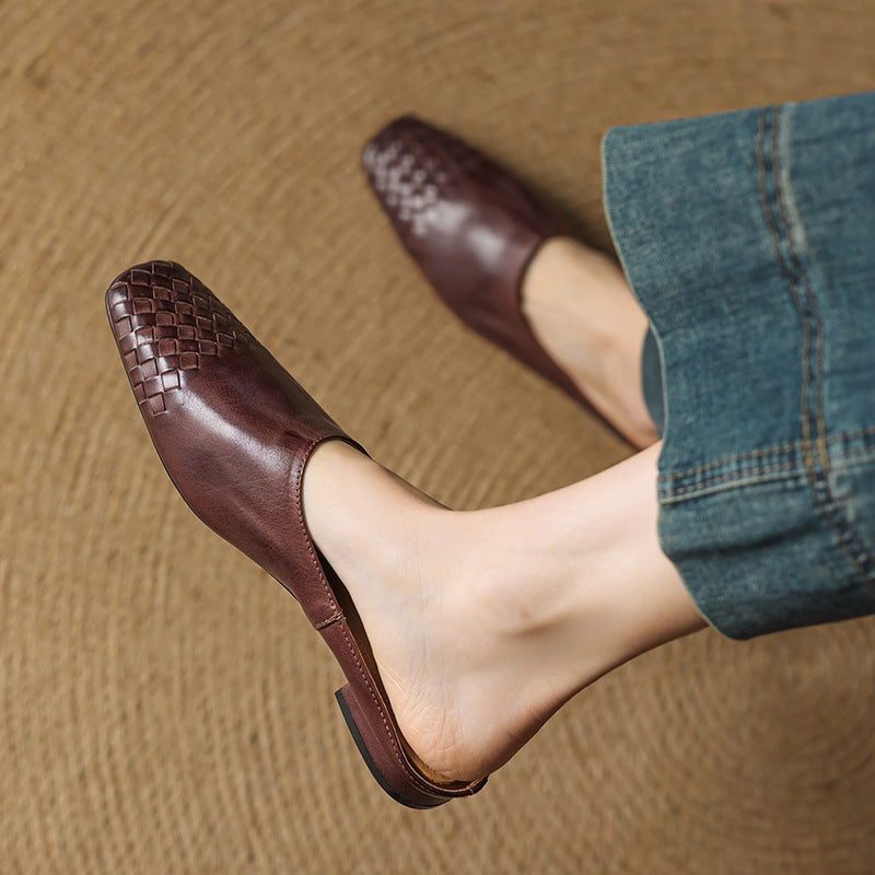 Helma | Woven Comfort Mules
