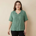 Calliope | Vintage Blouse with Button Detail