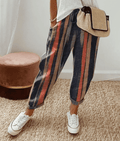 Elle | Flattering Fit & Comfort Waistband Trousers with Print