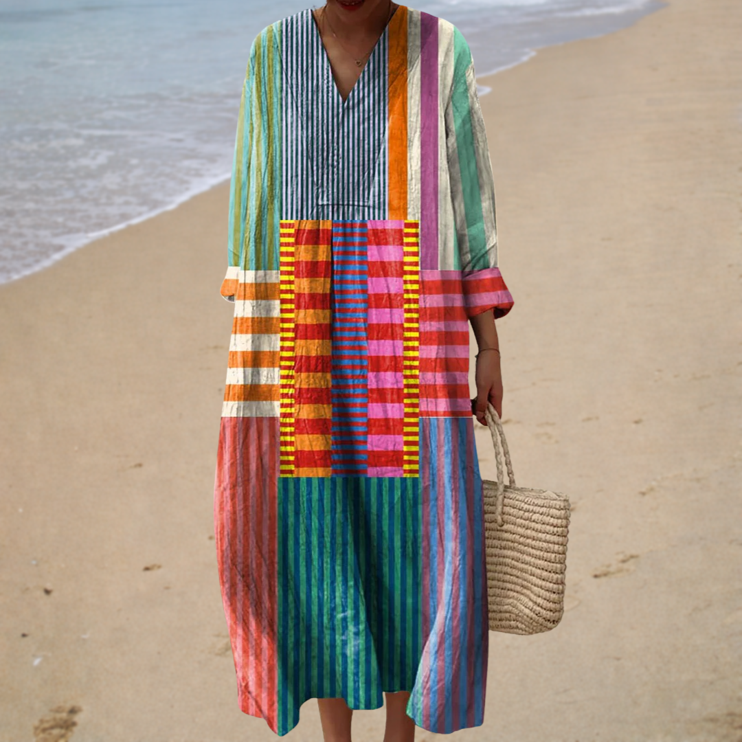 Frida | Dress Colorblock Artistique - women's dress