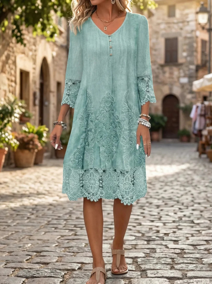 Lana | Timeless Lace Midi Dress