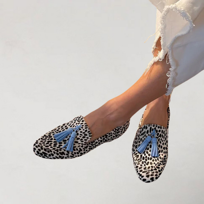 Maristella | Polka Dot Tassel Loafers
