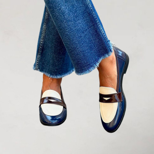 Daniela | Navy Blue Loafers