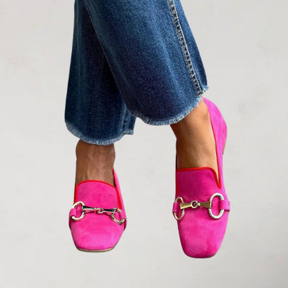 Franca | Golden Buckle Loafers