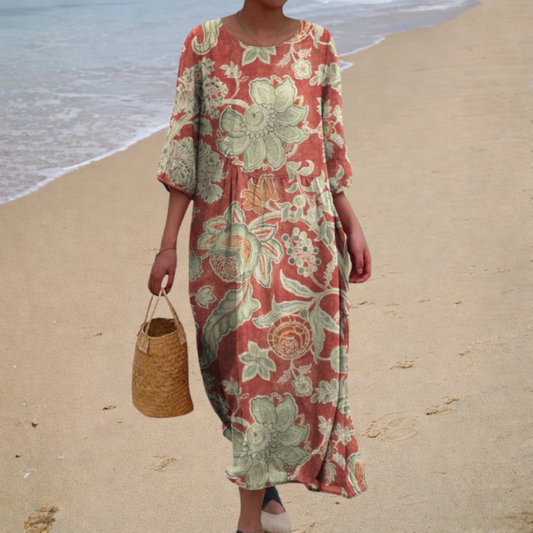 Bérénice | Floral Maxi Dress - women's dress