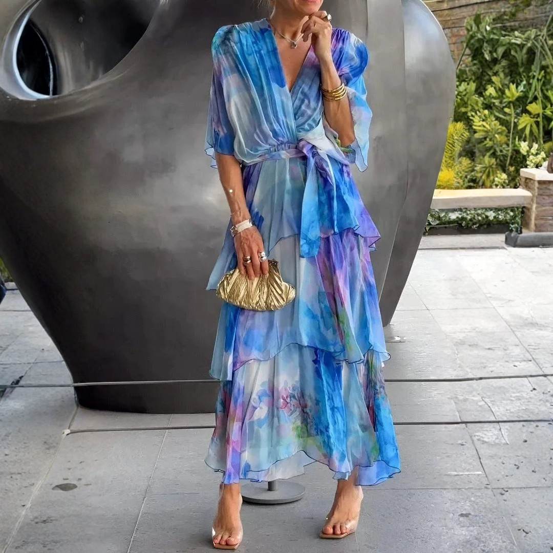 Cassia | Elegant Chiffon Dress