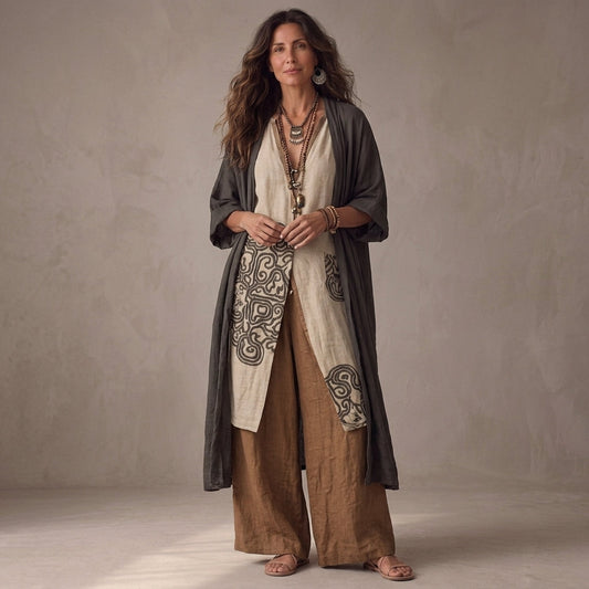 Valentina | Long Embroidered Bohemian Set