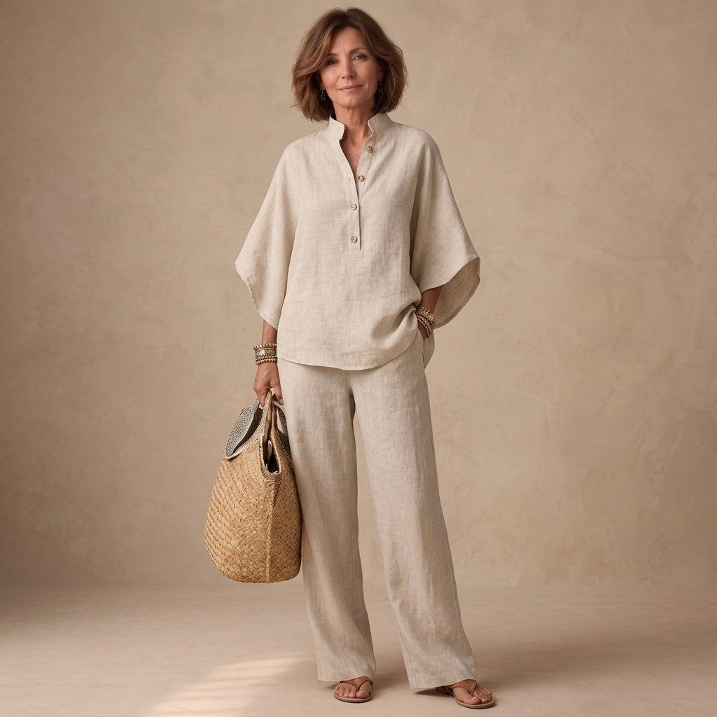 Carlota | Elegant Two-Piece Palazzo Set