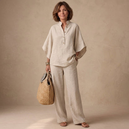 Carlota | Elegant Two-Piece Palazzo Set