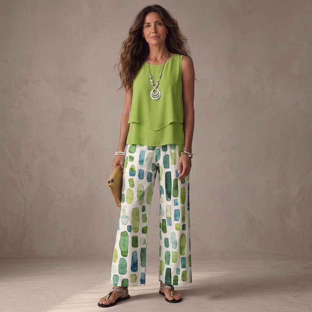 Cecilia | Flowing Floral Palazzo Set