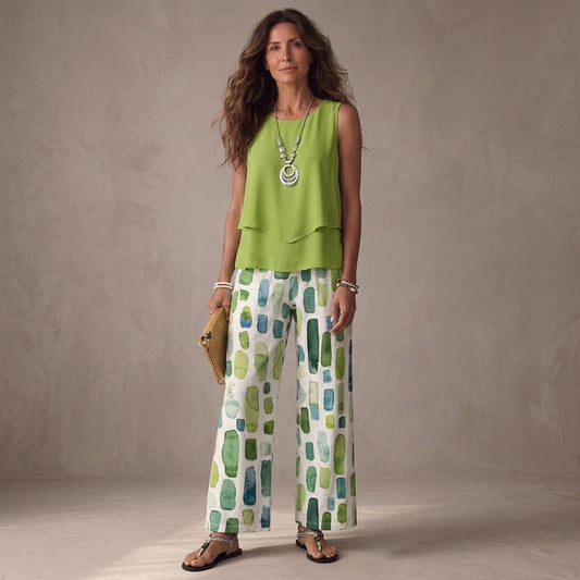Cecilia | Flowing Floral Palazzo Set