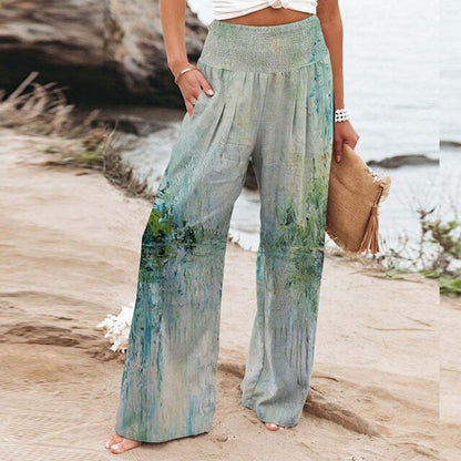 Women's Pants | Wide-Leg Floral