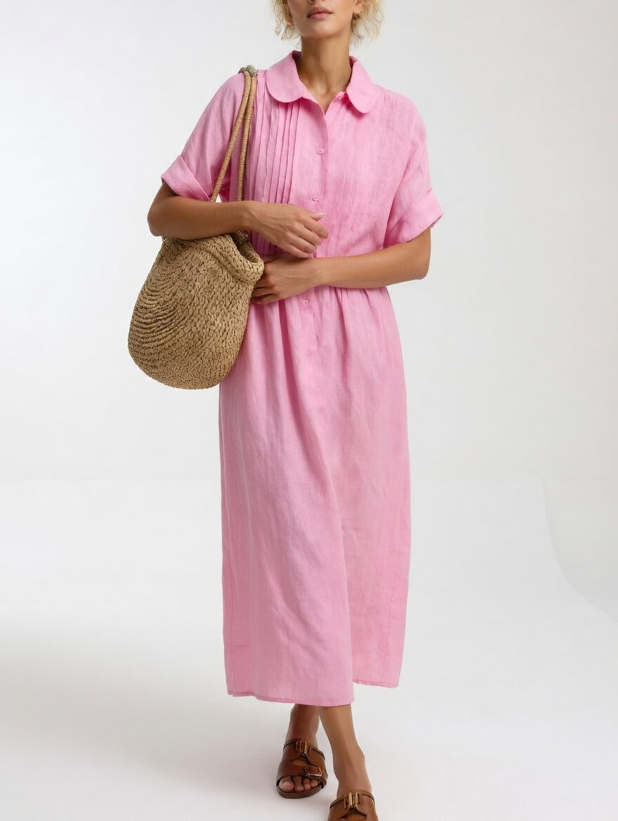 Alexis | Flowing Summer Shirt Dress