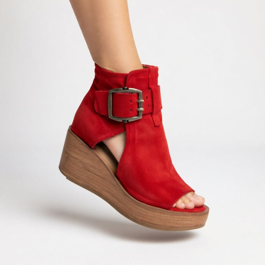 Orélisse | Modern Open Wedge Ankle Boots