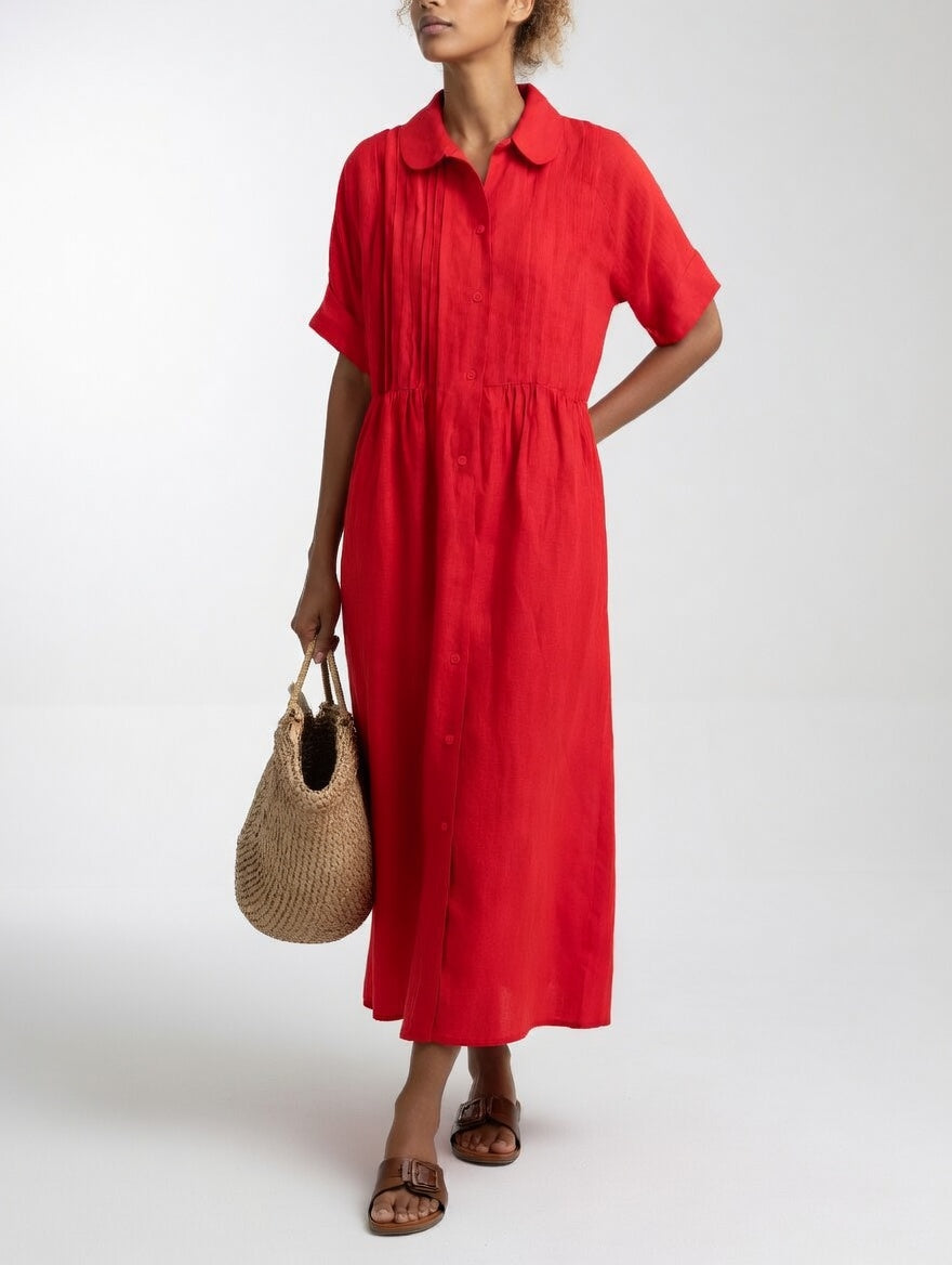 Alexis | Flowing Summer Shirt Dress