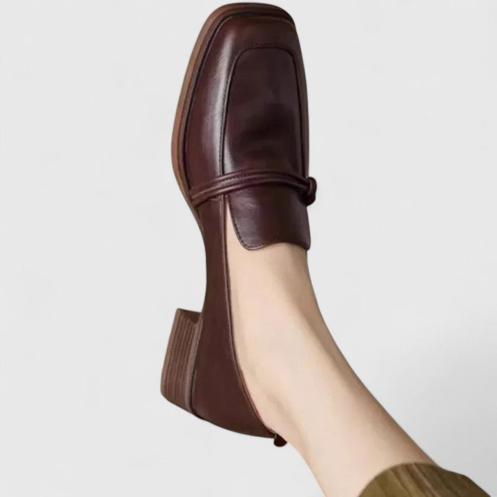 Tiziana | Square-Toe Retro Loafers