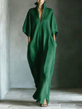 Cosima | V-Neck Maxi Dress