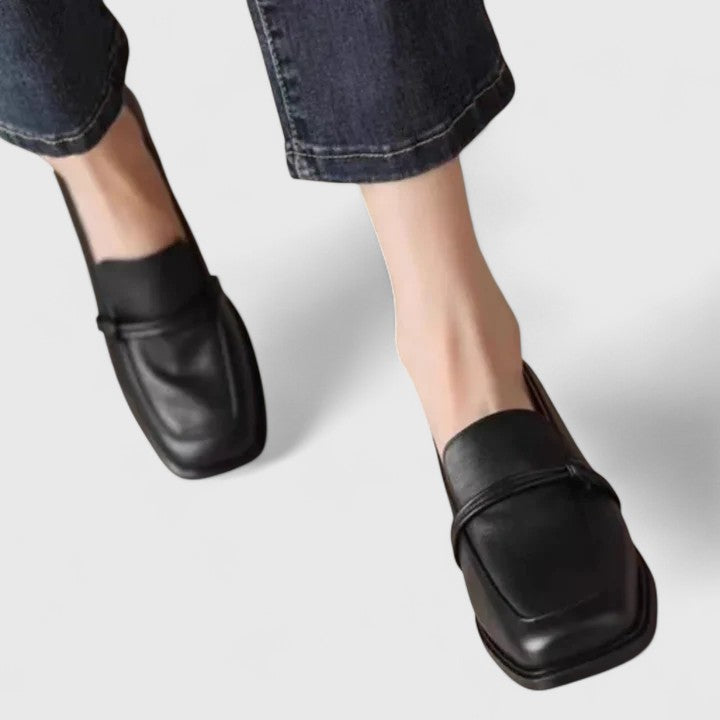 Tiziana | Square-Toe Retro Loafers
