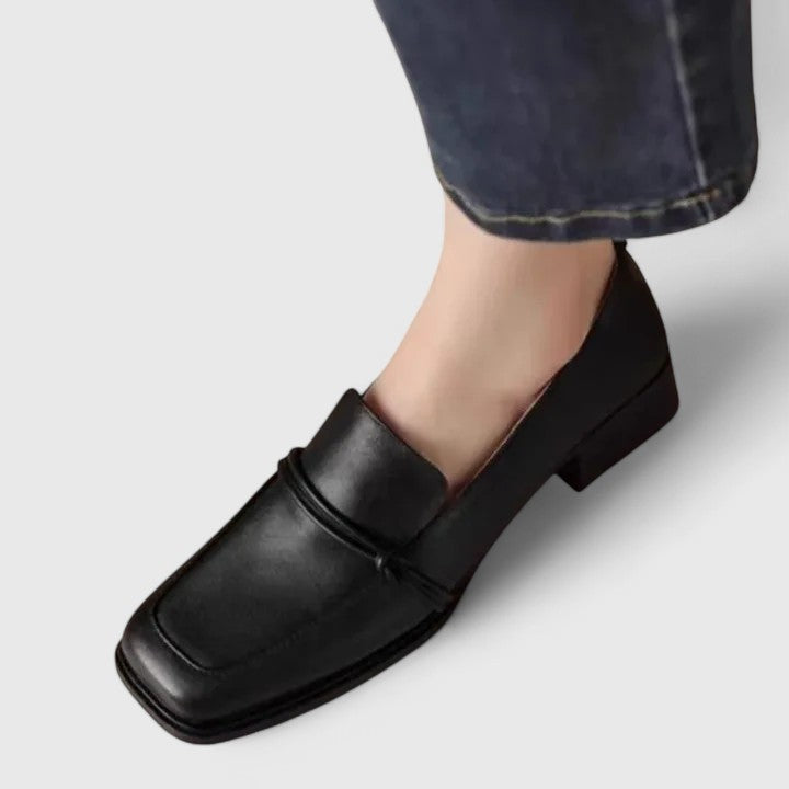 Tiziana | Square-Toe Retro Loafers