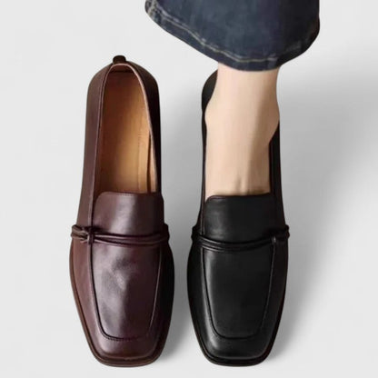 Tiziana | Square-Toe Retro Loafers